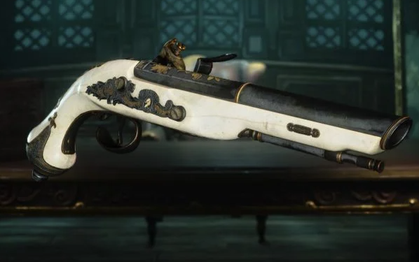 Golden Flintlock Pistols